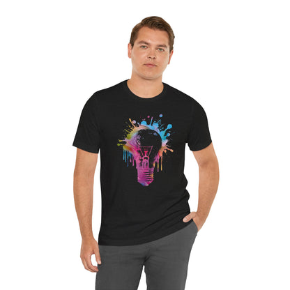 Creative Idea T-Shirt — Colorful Paint Splash Idea Tee