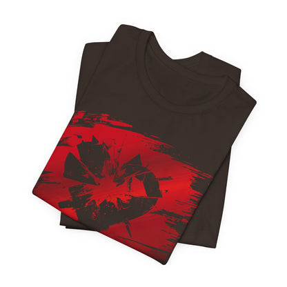 Broken Heart Brushstroke Tee — Distressed Red Heart Graphic Shirt