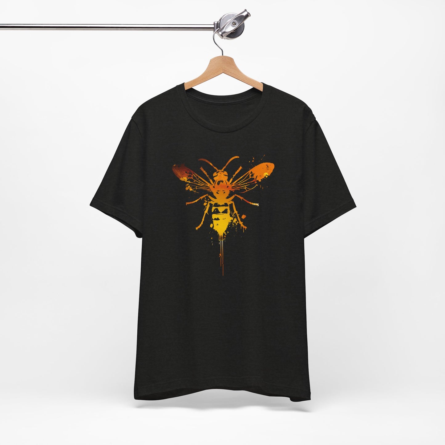 Sting Like a Bee Graphic Tee — Orange Watercolor Bee Shirt