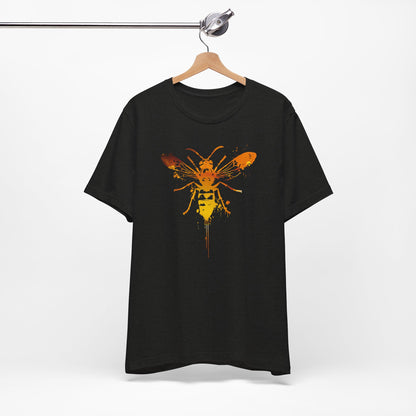Sting Like a Bee Graphic Tee — Orange Watercolor Bee Shirt