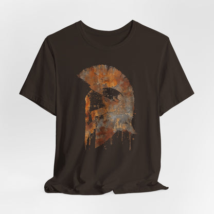 Spartan Helmet T‑Shirt — Rustic Warrior Graphic Tee