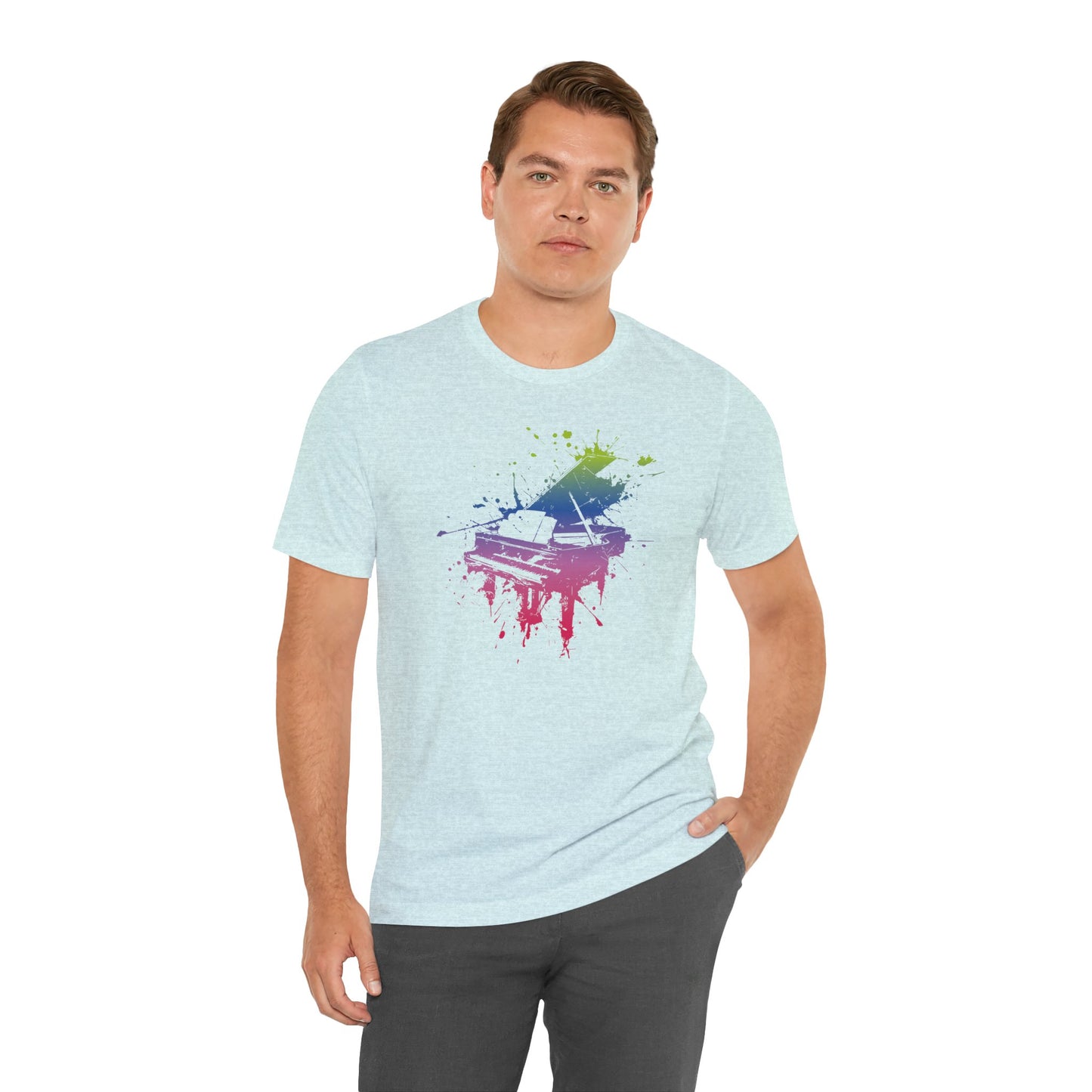 Play me to the Moon T‑Shirt — Colorful Music Lover Tee