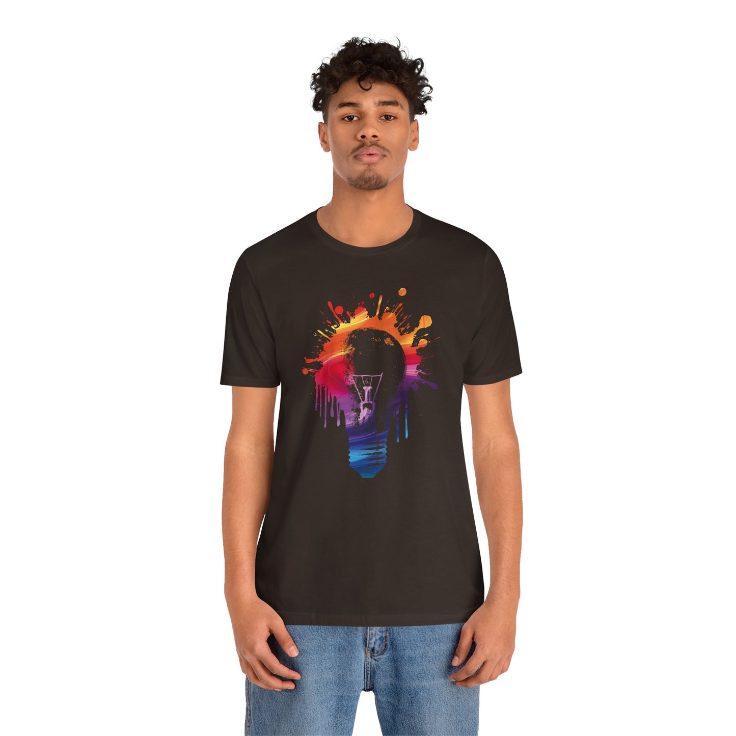 Creative Idea T-Shirt — Colorful Paint Splash Idea Tee