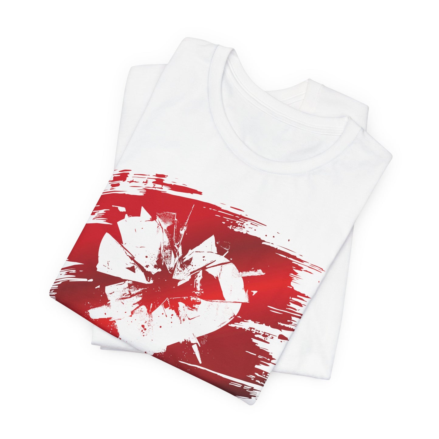 Broken Heart Brushstroke Tee — Distressed Red Heart Graphic Shirt