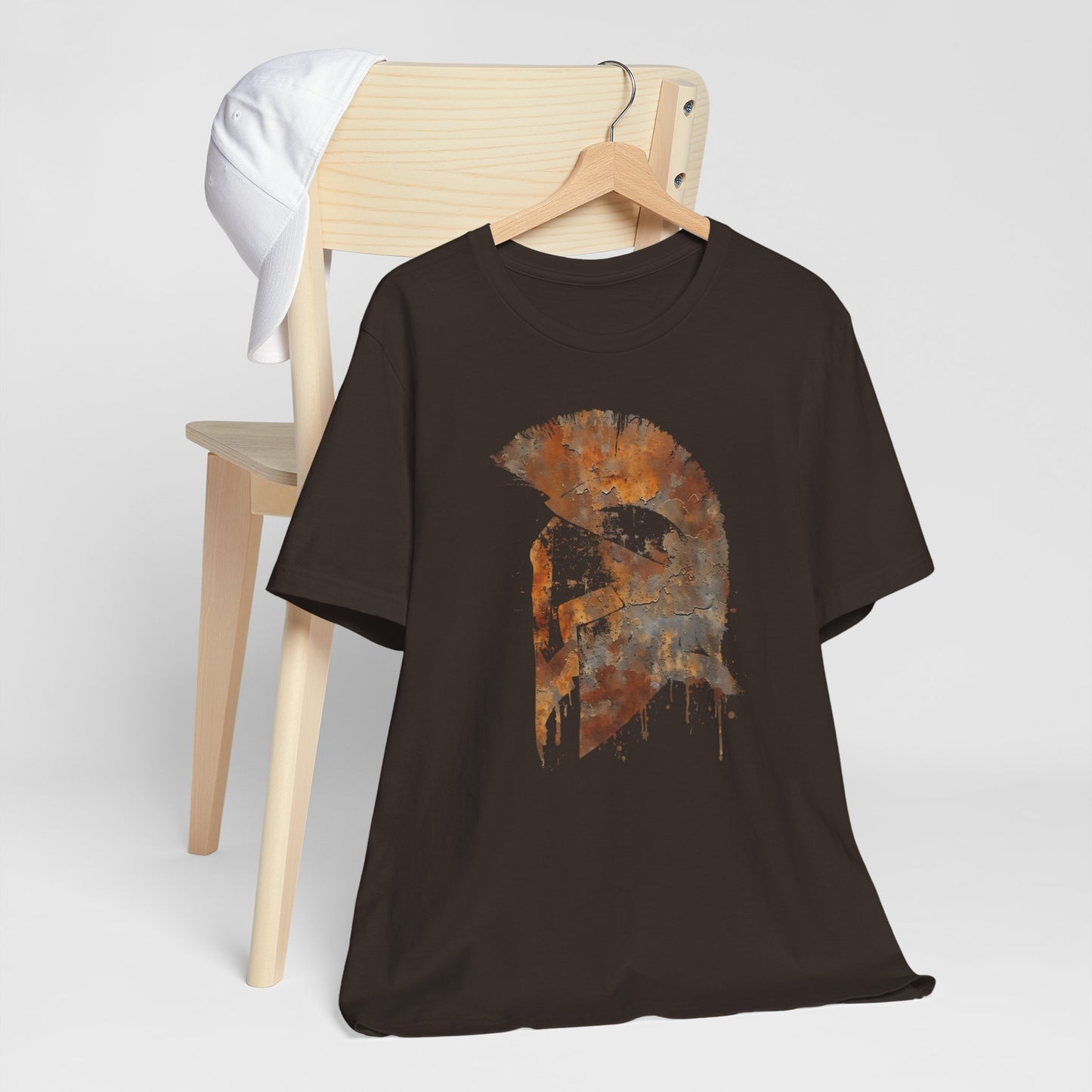 Spartan Helmet T‑Shirt — Rustic Warrior Graphic Tee