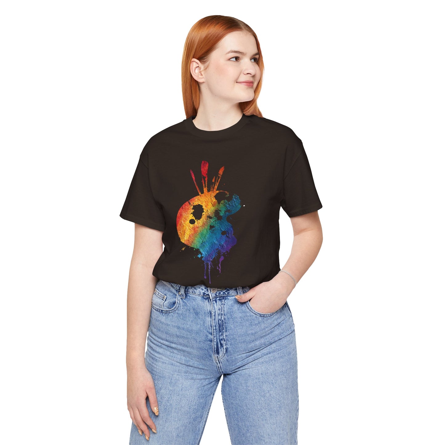 Watercolor Paint Palette T-Shirt — Rainbow Artist Tee