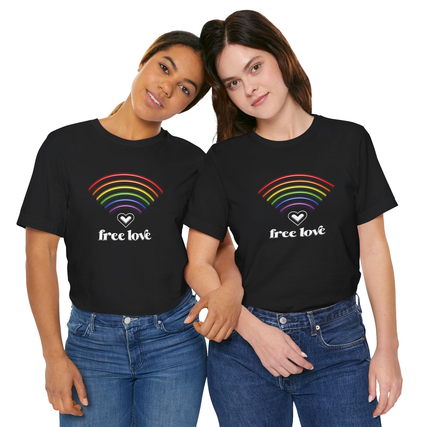 Free Love Rainbow T-Shirt — LGBTQ Pride Tee
