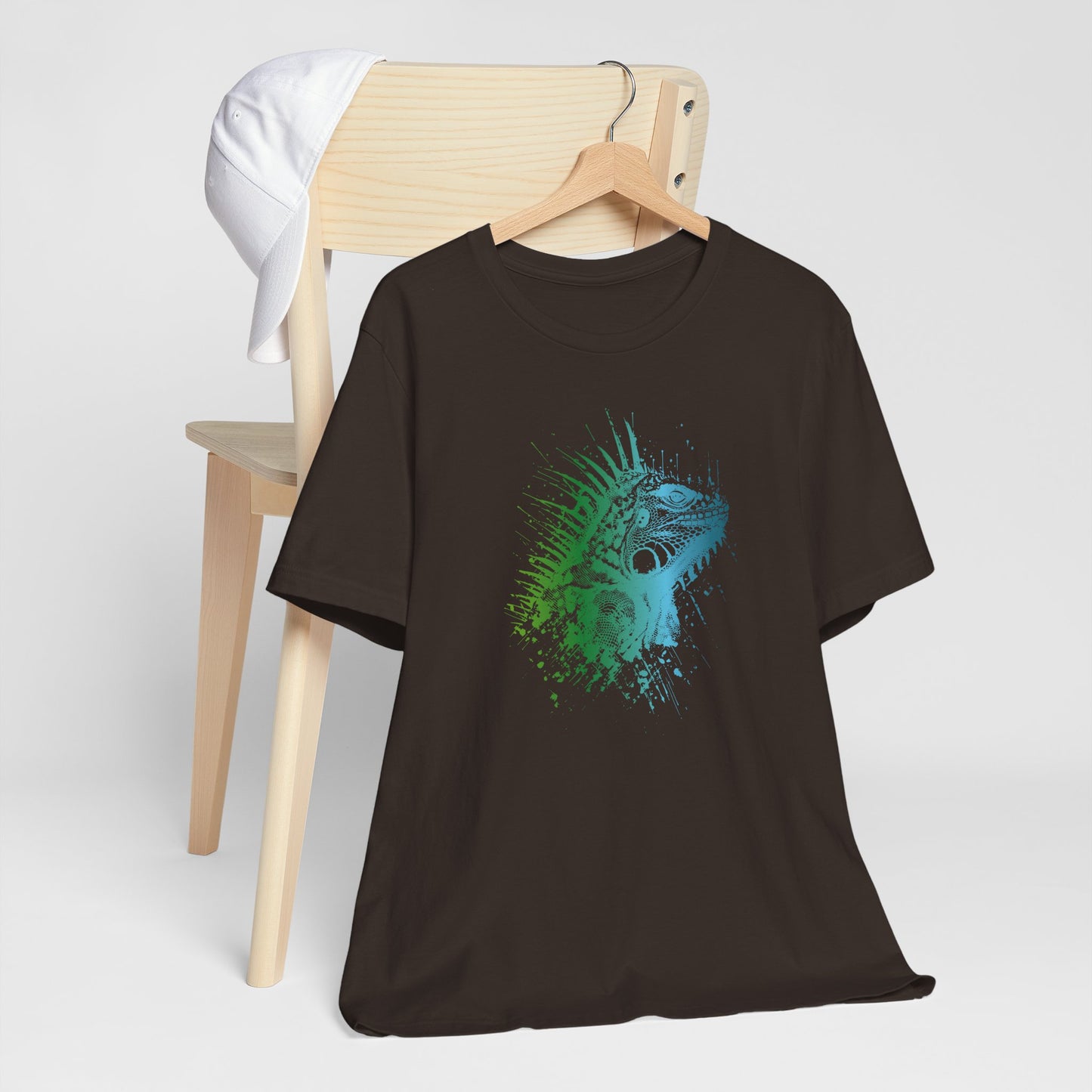 Iguana Splash T‑Shirt — Watercolor Reptile Graphic Tee