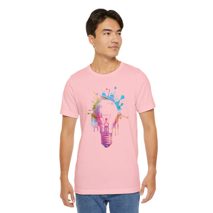 Creative Idea T-Shirt — Colorful Paint Splash Idea Tee