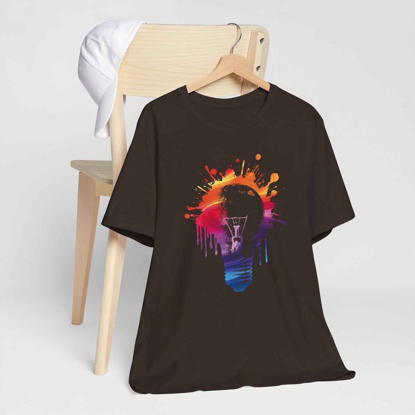 Creative Idea T-Shirt — Colorful Paint Splash Idea Tee