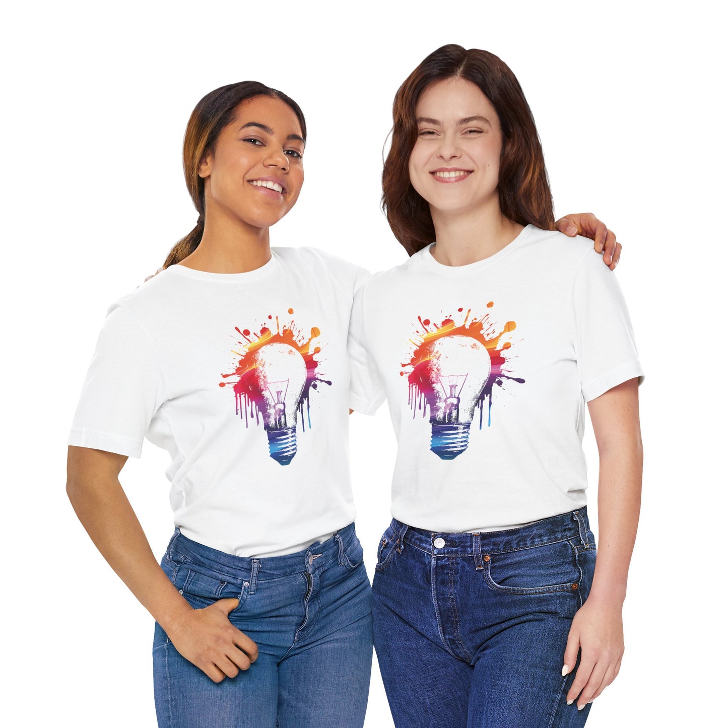 Creative Idea T-Shirt — Colorful Paint Splash Idea Tee