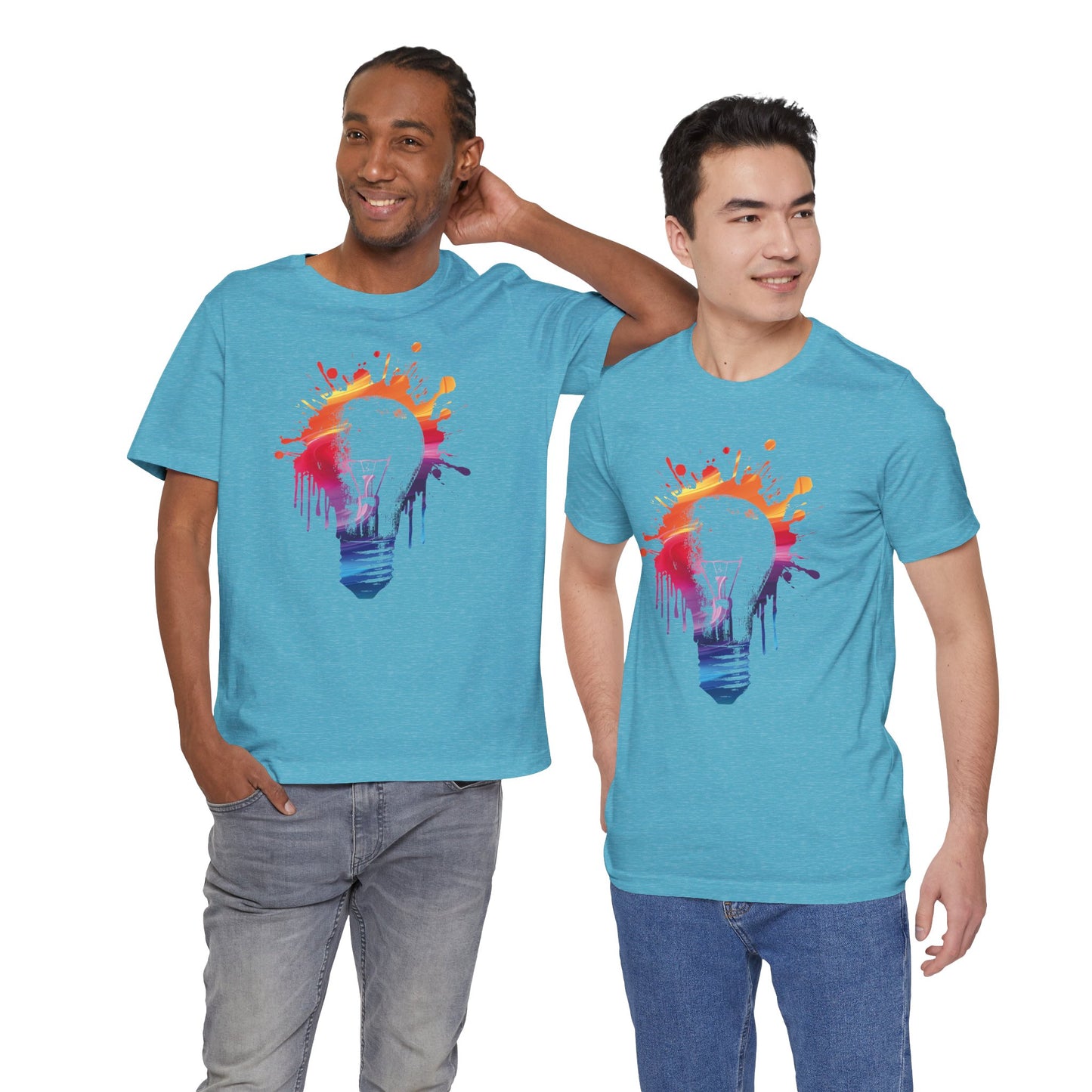 Creative Idea T-Shirt — Colorful Paint Splash Idea Tee