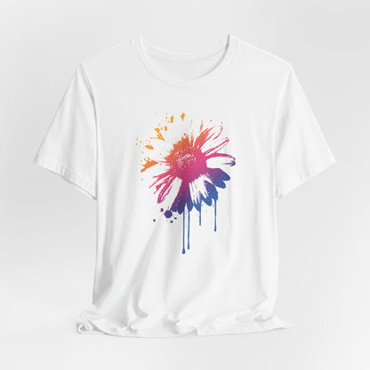 Paint-Splatter Daisy T-Shirt