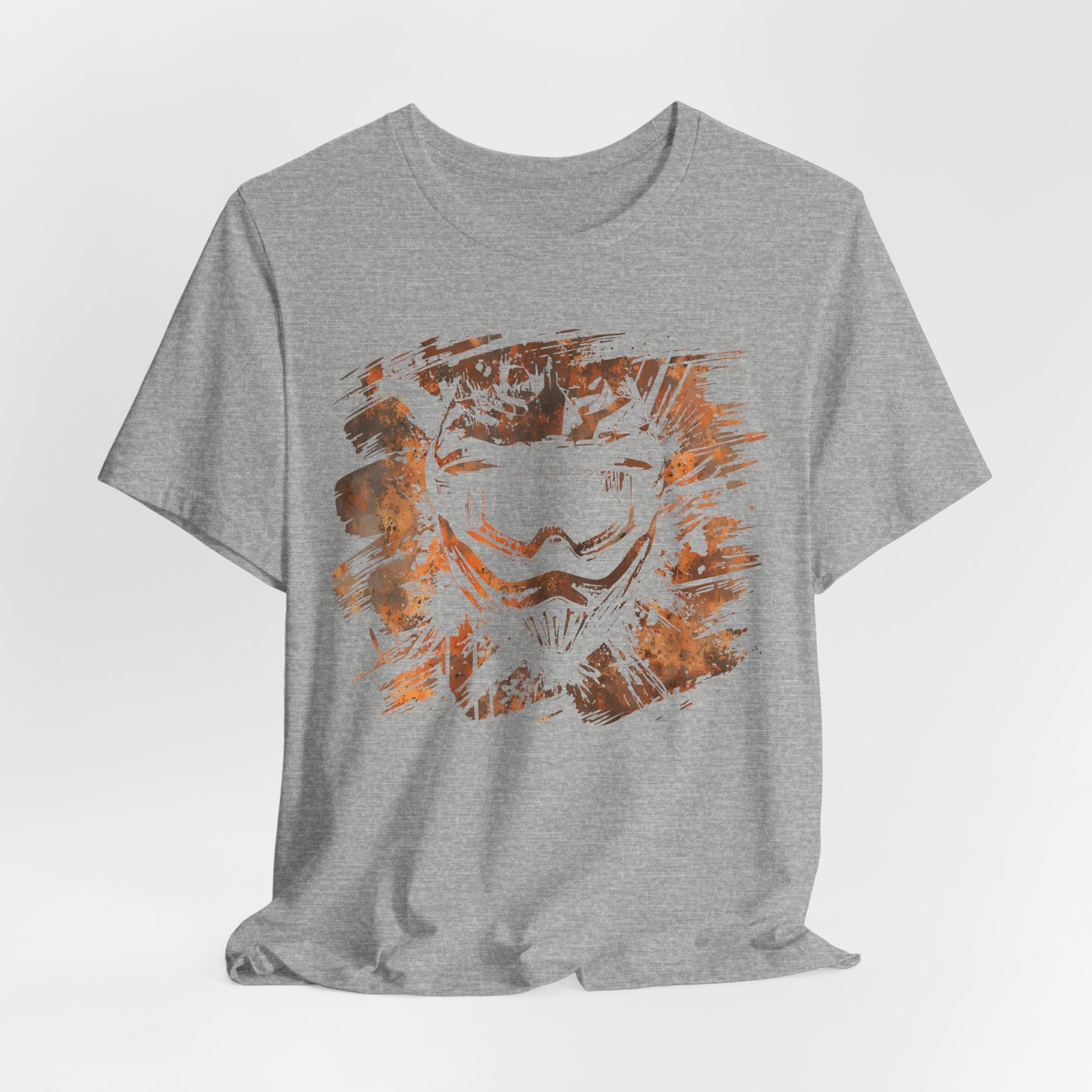 Motorcross Helmet T-Shirt — Distressed Brushstroke Animal Graphic Tee