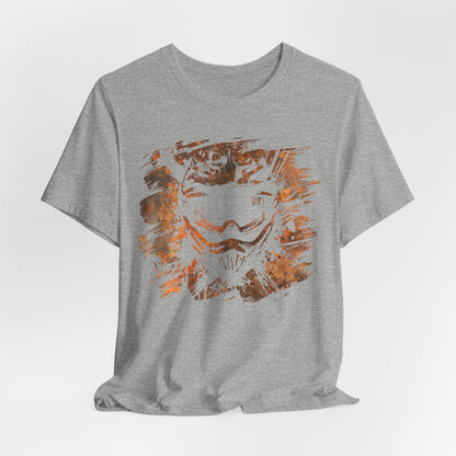 Motorcross Helmet T-Shirt — Distressed Brushstroke Animal Graphic Tee