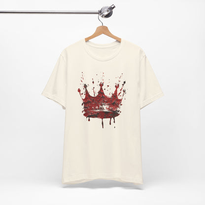 Weathered Kingdom T-Shirt — Watercolor Drip King Crown Graphic Tee