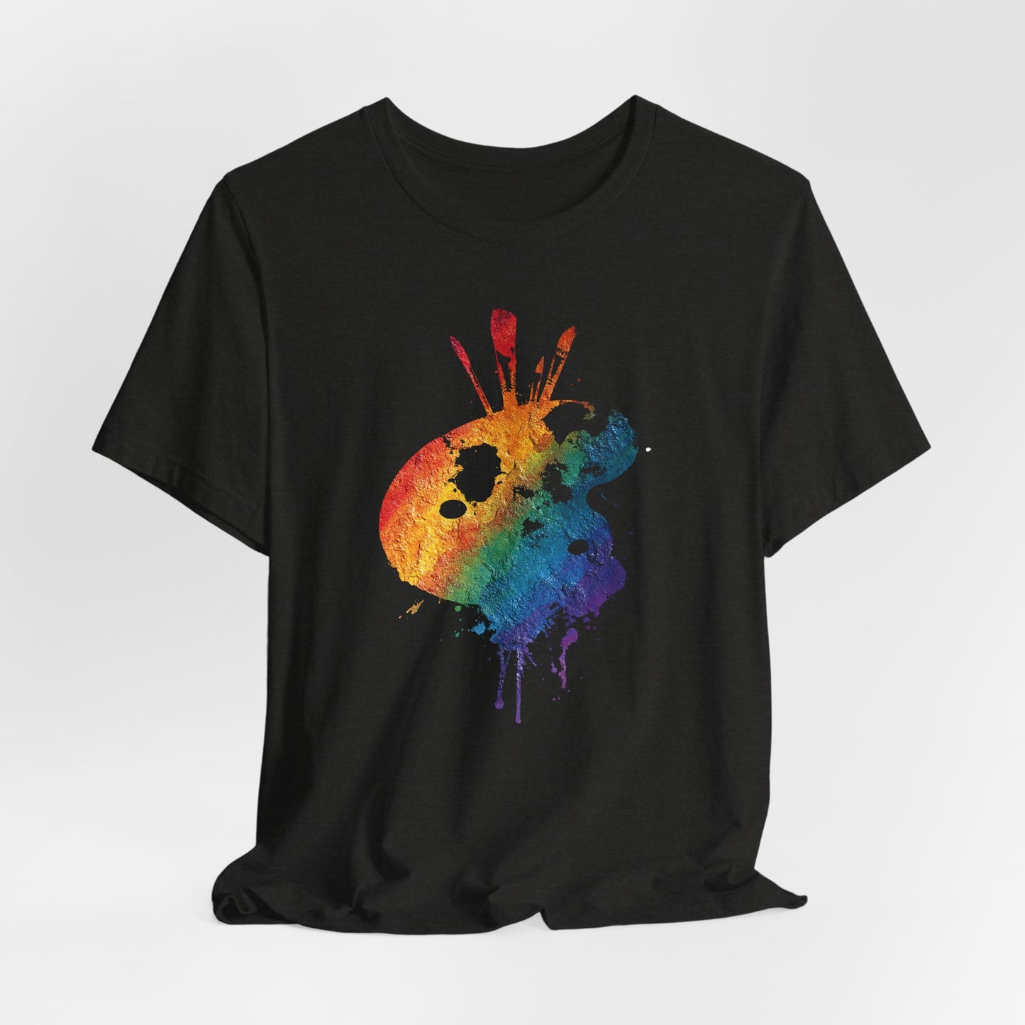 Watercolor Paint Palette T-Shirt — Rainbow Artist Tee