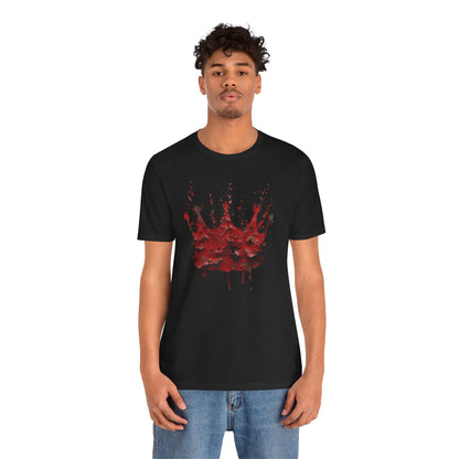 Weathered Kingdom T-Shirt — Watercolor Drip King Crown Graphic Tee