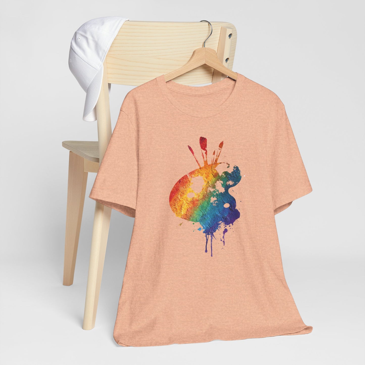 Watercolor Paint Palette T-Shirt — Rainbow Artist Tee