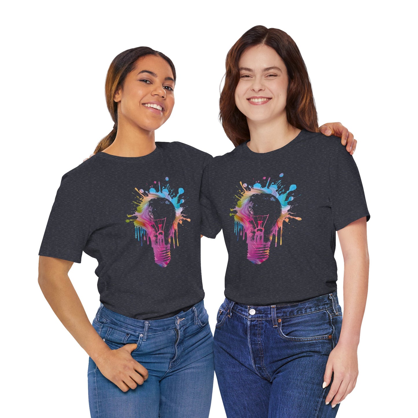 Creative Idea T-Shirt — Colorful Paint Splash Idea Tee
