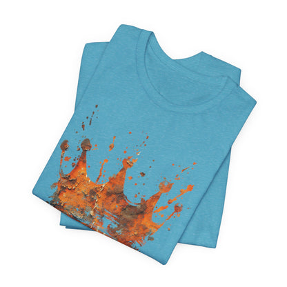 Weathered Kingdom T-Shirt — Watercolor Drip King Crown Graphic Tee