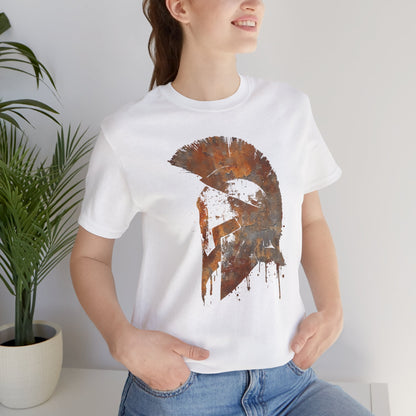 Spartan Helmet T‑Shirt — Rustic Warrior Graphic Tee