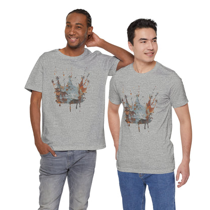 Weathered Kingdom T-Shirt — Watercolor Drip King Crown Graphic Tee