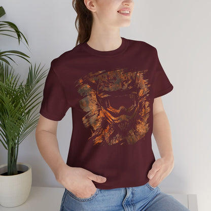 Motorcross Helmet T-Shirt — Distressed Brushstroke Animal Graphic Tee