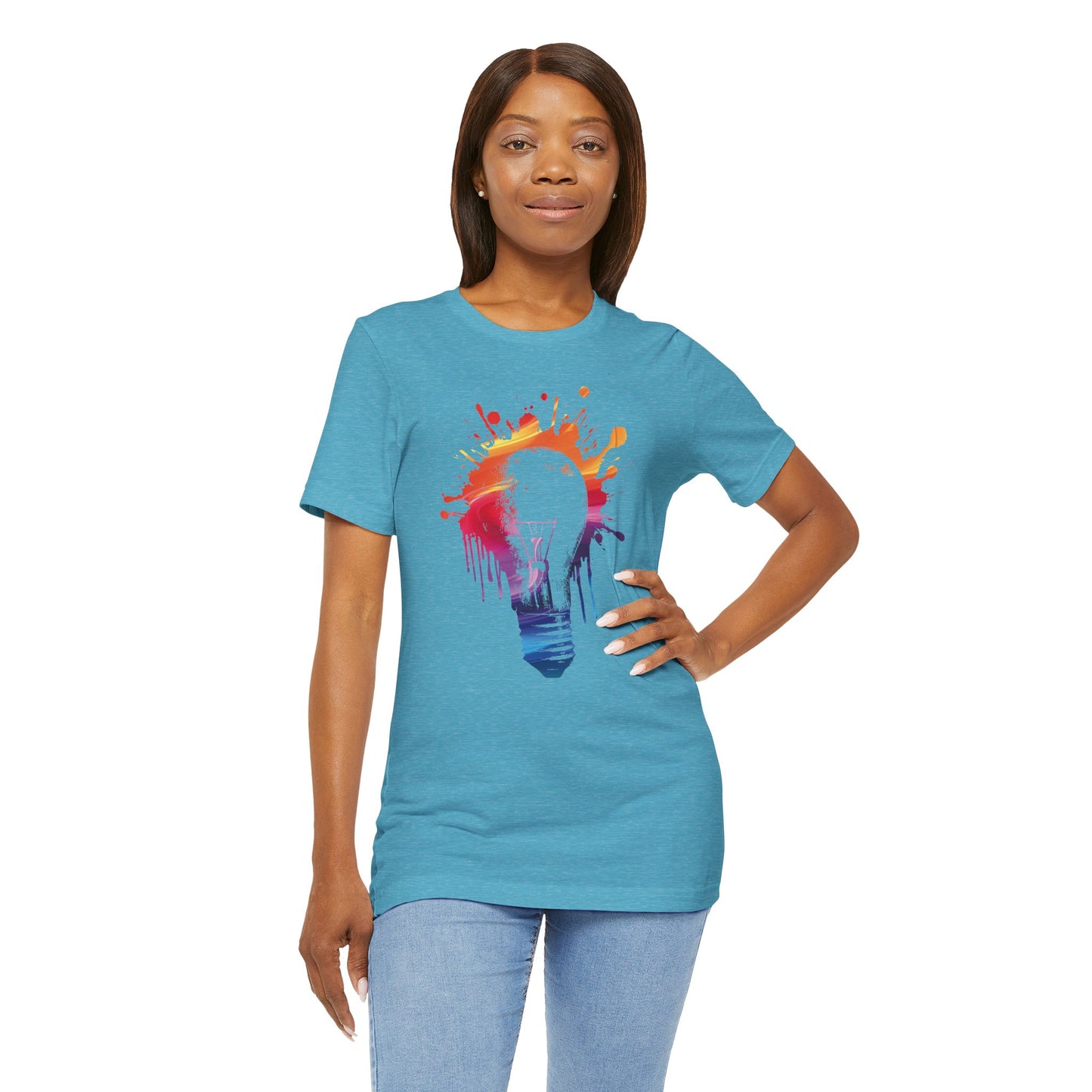 Creative Idea T-Shirt — Colorful Paint Splash Idea Tee