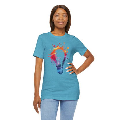 Creative Idea T-Shirt — Colorful Paint Splash Idea Tee