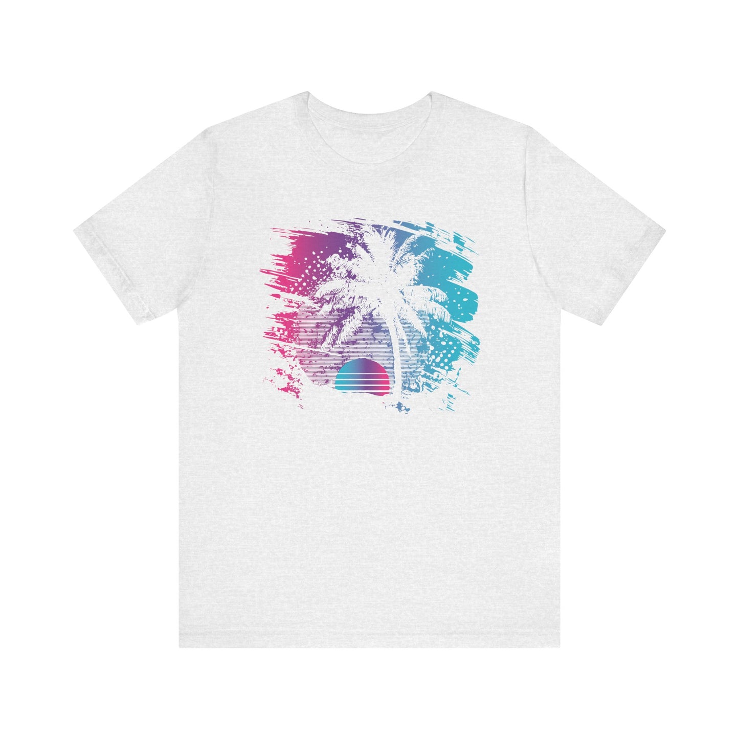 Retro Palm Sunset Tee — Vintage Beach Palm Tree T-Shirt