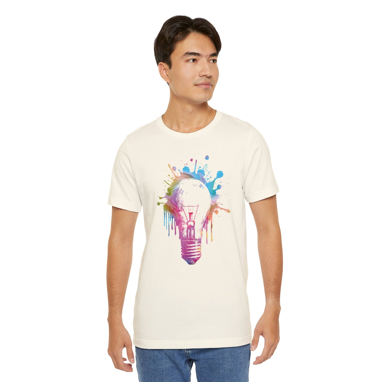 Creative Idea T-Shirt — Colorful Paint Splash Idea Tee