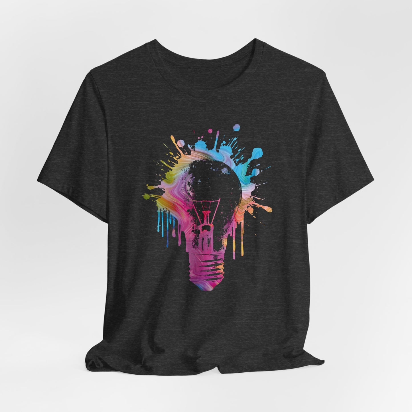 Creative Idea T-Shirt — Colorful Paint Splash Idea Tee
