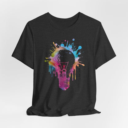 Creative Idea T-Shirt — Colorful Paint Splash Idea Tee
