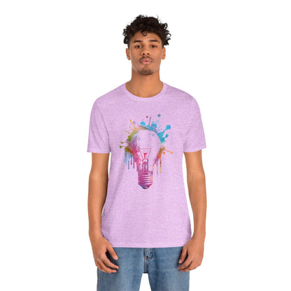 Creative Idea T-Shirt — Colorful Paint Splash Idea Tee