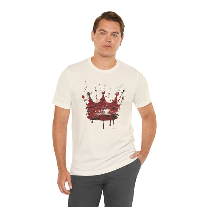 Weathered Kingdom T-Shirt — Watercolor Drip King Crown Graphic Tee