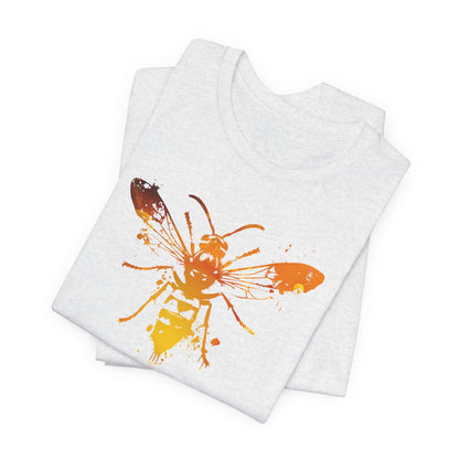 Sting Like a Bee Graphic Tee — Orange Watercolor Bee Shirt