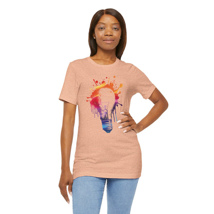 Creative Idea T-Shirt — Colorful Paint Splash Idea Tee