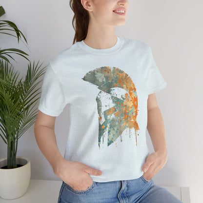 Spartan Helmet T‑Shirt — Rustic Warrior Graphic Tee