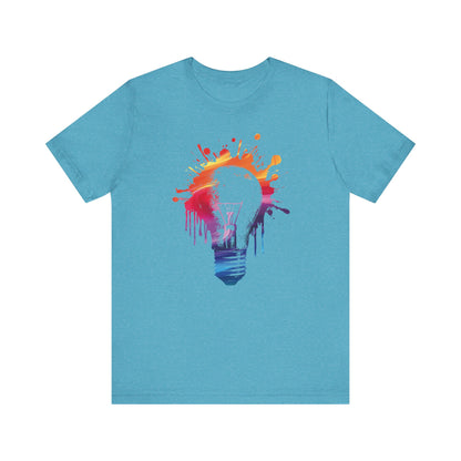 Creative Idea T-Shirt — Colorful Paint Splash Idea Tee