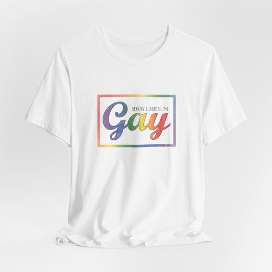 Gay Rainbow Pride Tee — Retro 'Proud to Be Gay' Graphic T-Shirt
