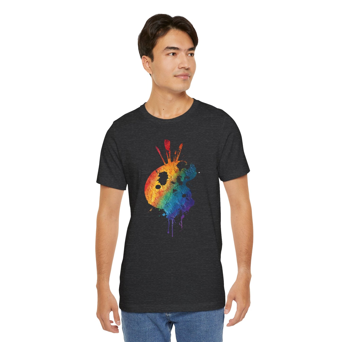 Watercolor Paint Palette T-Shirt — Rainbow Artist Tee