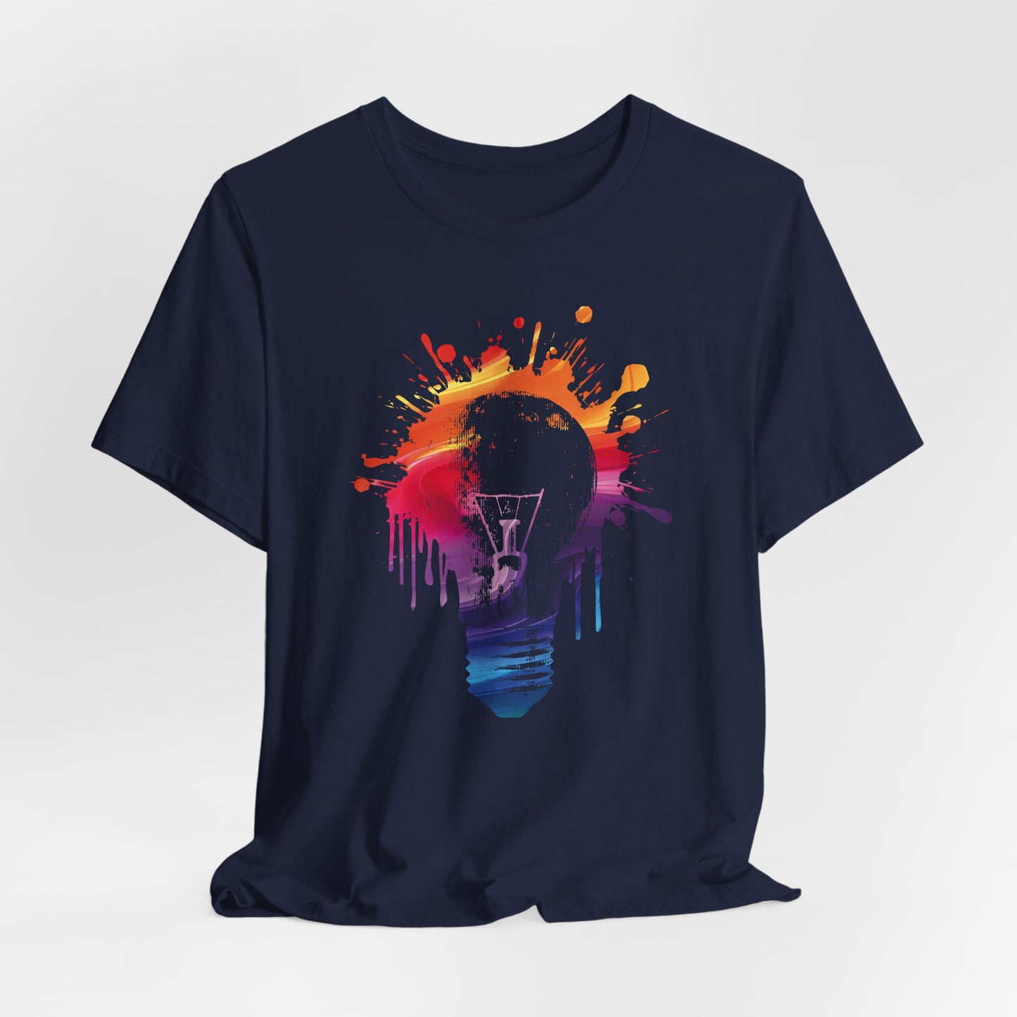 Creative Idea T-Shirt — Colorful Paint Splash Idea Tee