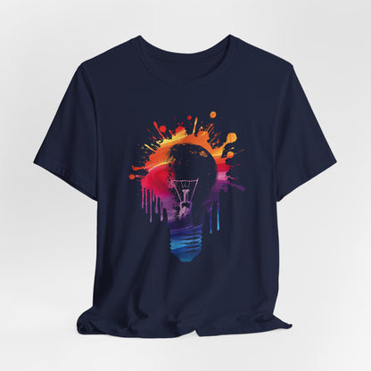 Creative Idea T-Shirt — Colorful Paint Splash Idea Tee