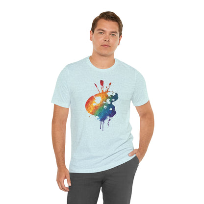 Watercolor Paint Palette T-Shirt — Rainbow Artist Tee
