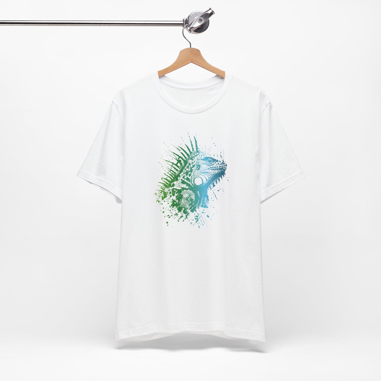 Iguana Splash T‑Shirt — Watercolor Reptile Graphic Tee