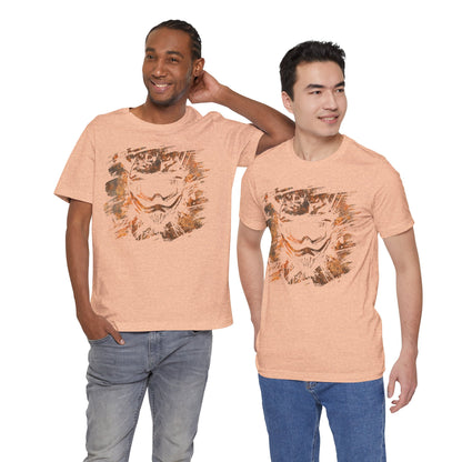 Motorcross Helmet T-Shirt — Distressed Brushstroke Animal Graphic Tee