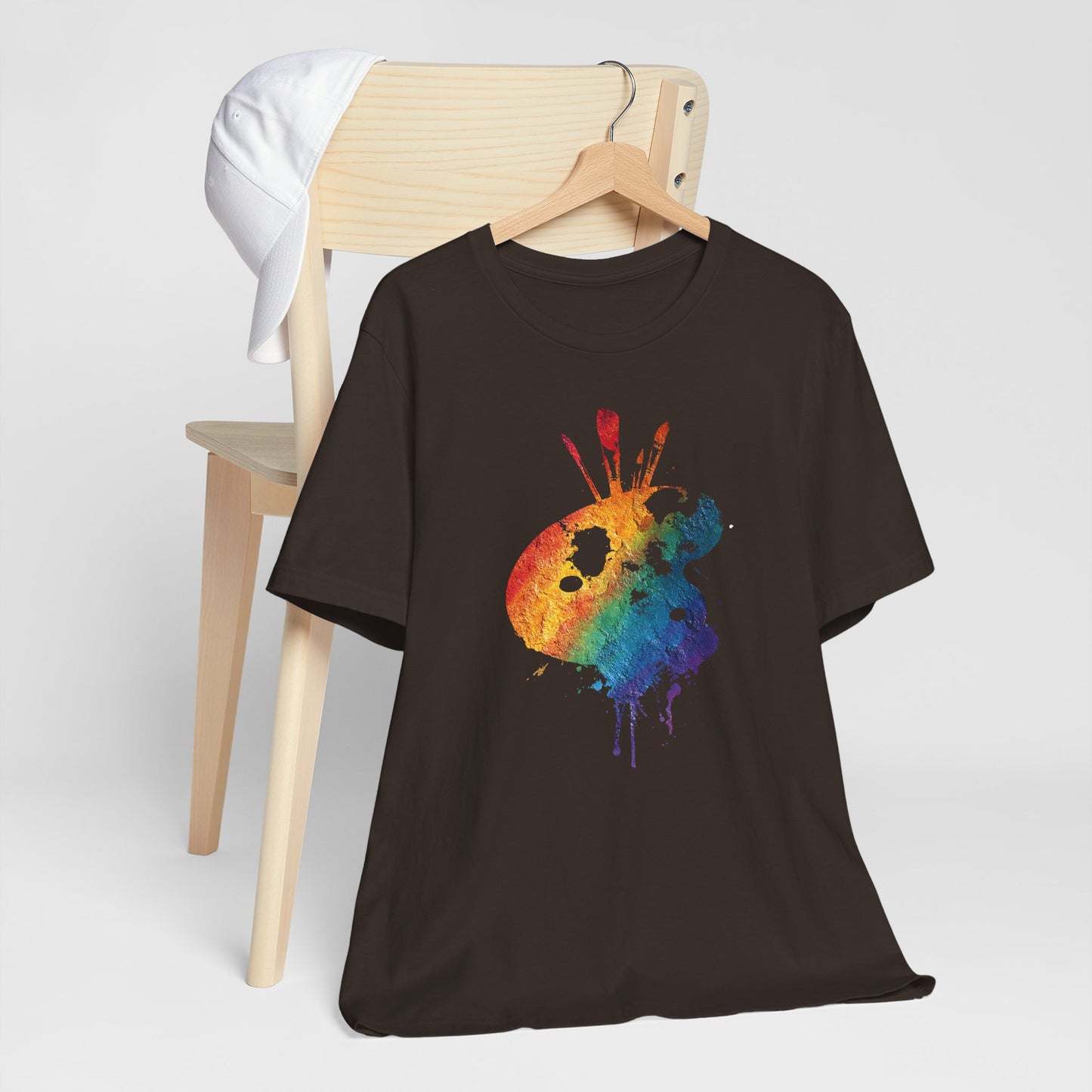 Watercolor Paint Palette T-Shirt — Rainbow Artist Tee