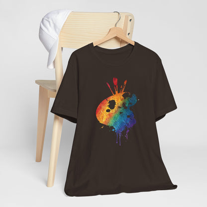 Watercolor Paint Palette T-Shirt — Rainbow Artist Tee