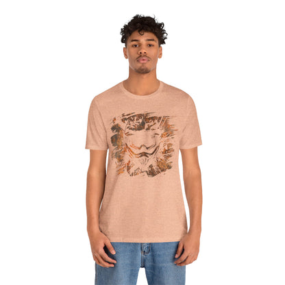 Motorcross Helmet T-Shirt — Distressed Brushstroke Animal Graphic Tee
